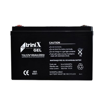 Trinix TGL12V100Ah/20Hr Аккумулятор 12В 100А/ч гелевый 25819 фото